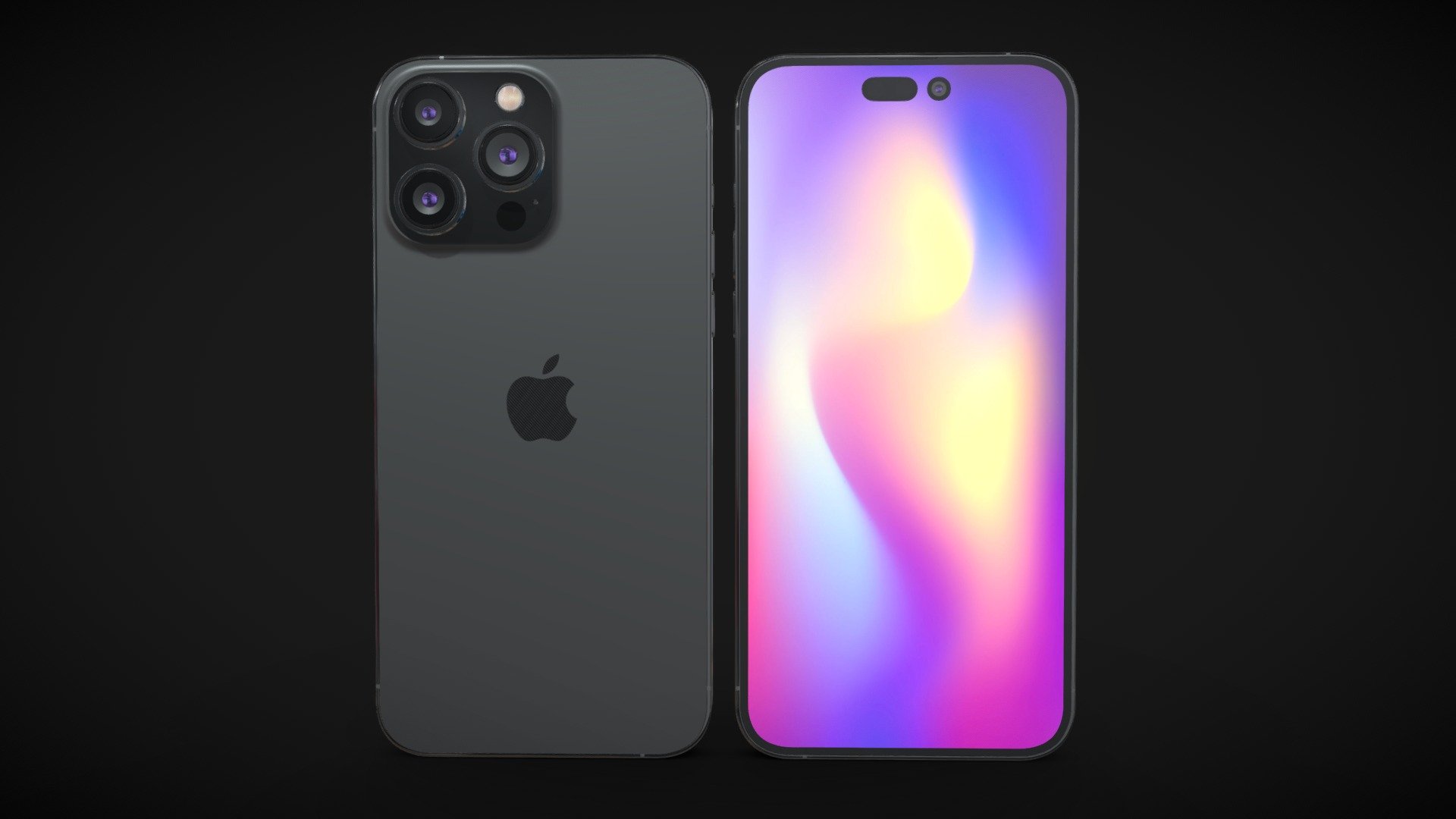 Apple iPhone 14 Pro MAX v1 3d model