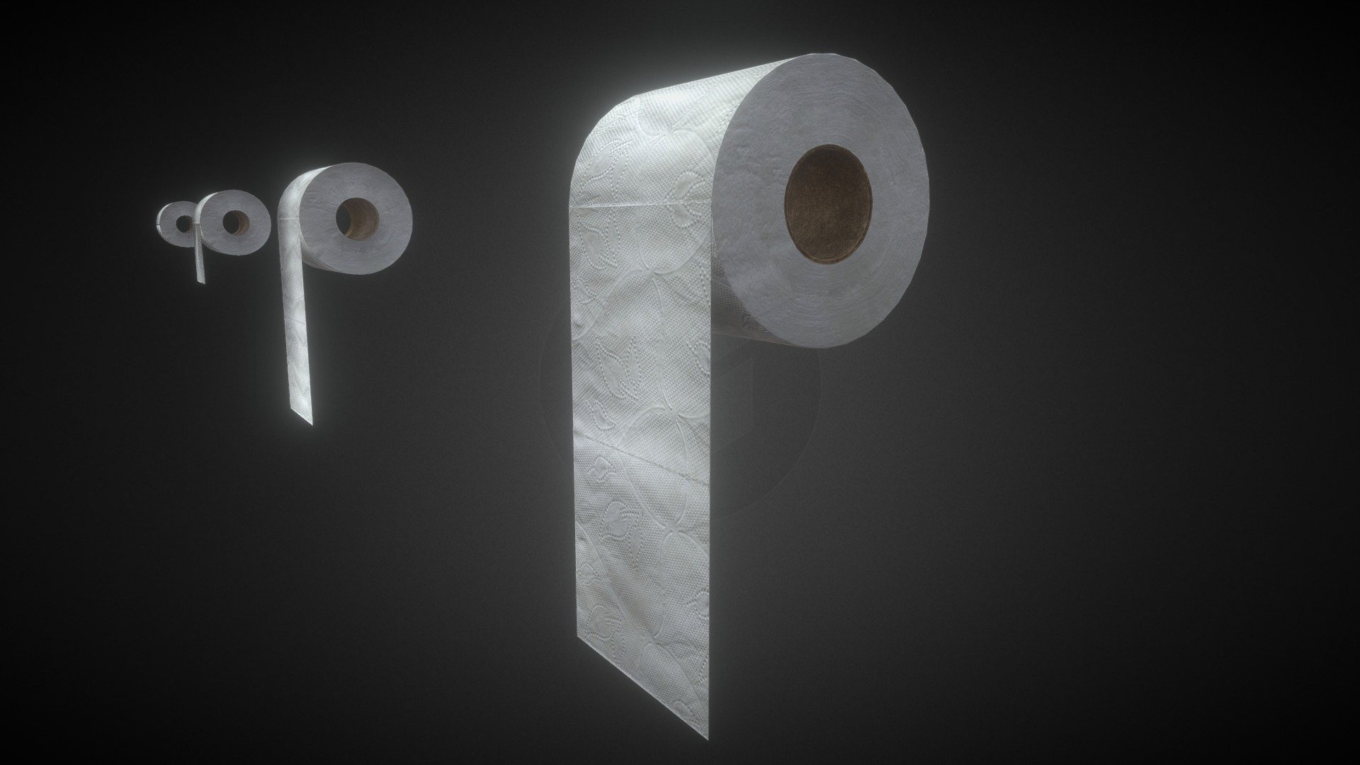 Toilet Paper Adjustable Roll BPR 3d model