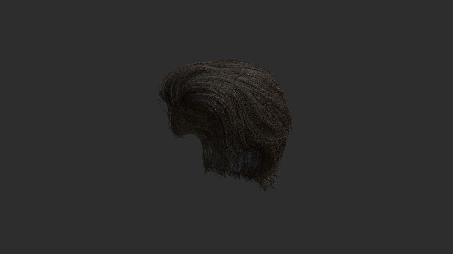 Hair Male 3d model