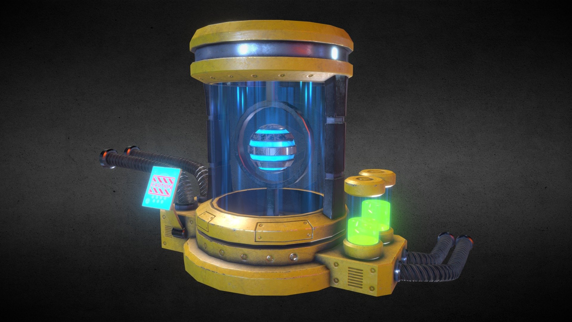 Nuclear reactor 3d model