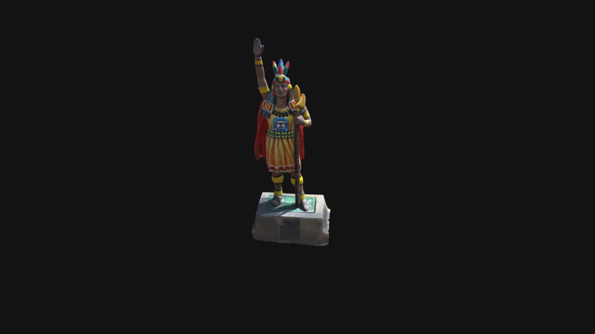 Inca de Cajamarca 3d model