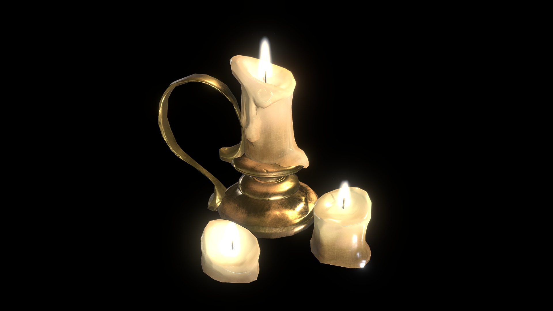 Candles 3d model