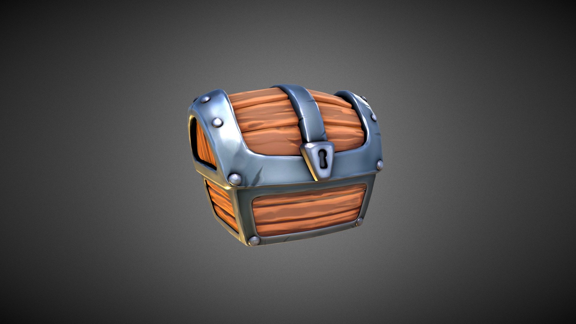 Toon Chest 3d model