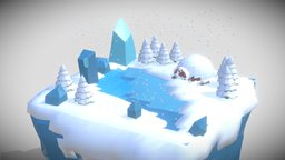 Simplepoly Snowy island