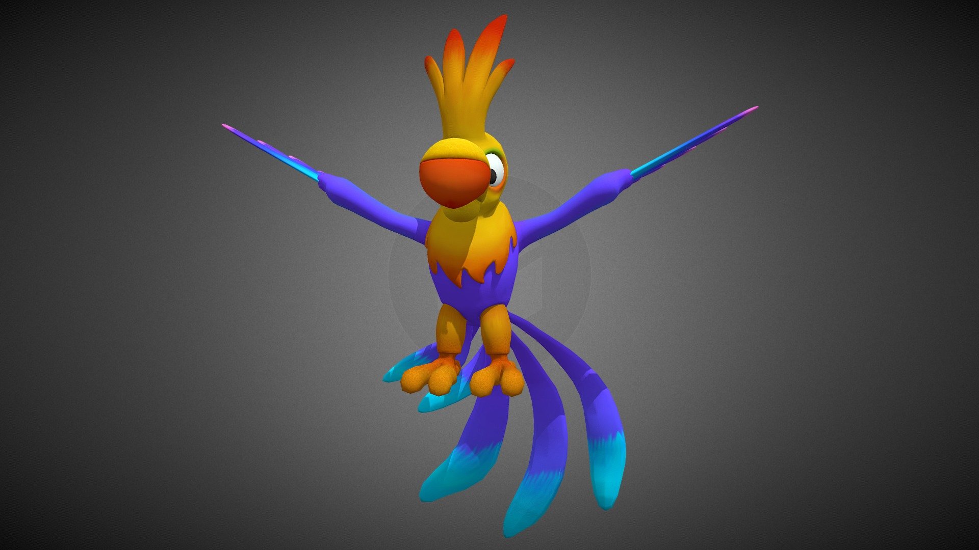 parrot bird 3d model