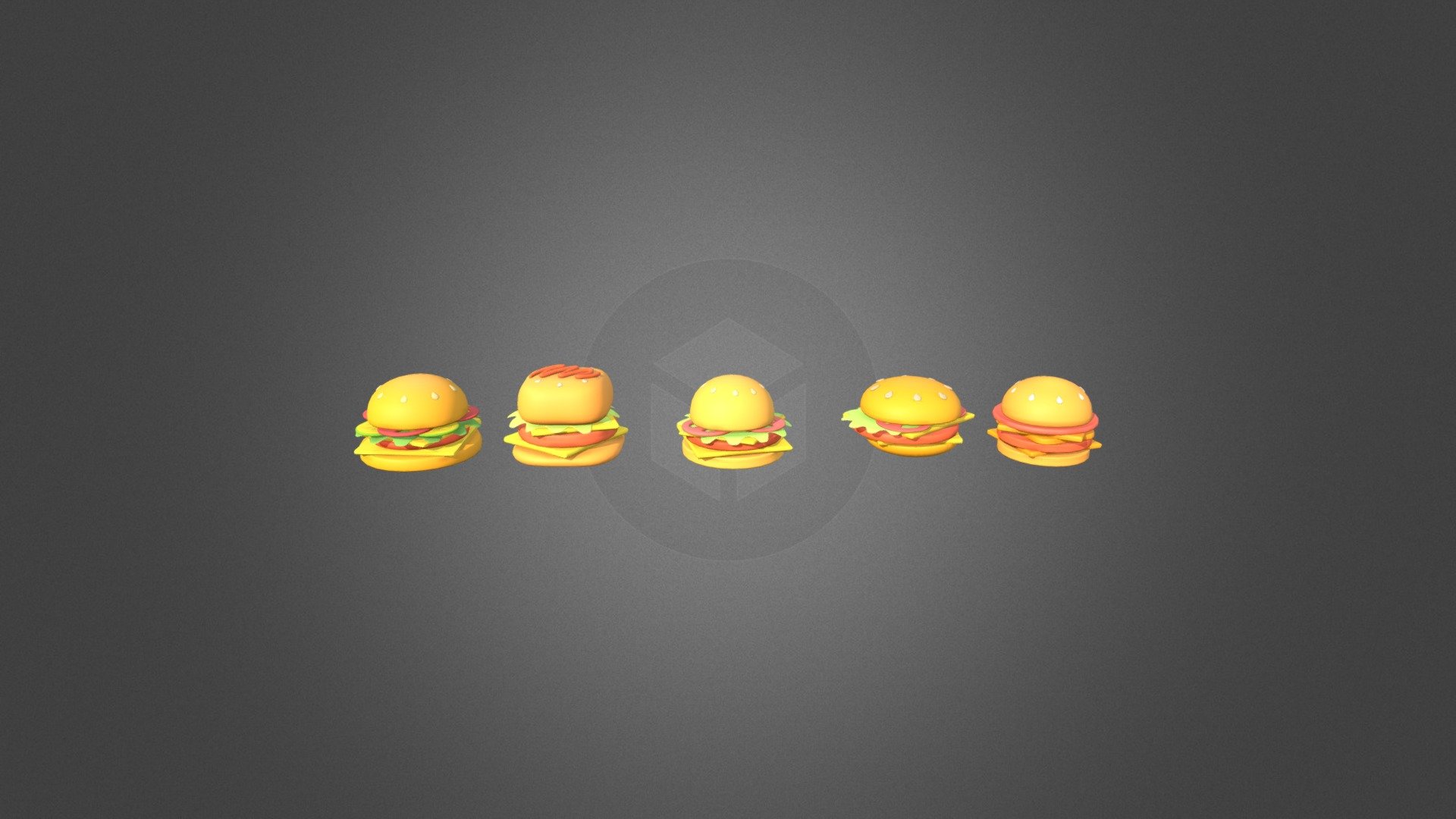 hamburger 3d model