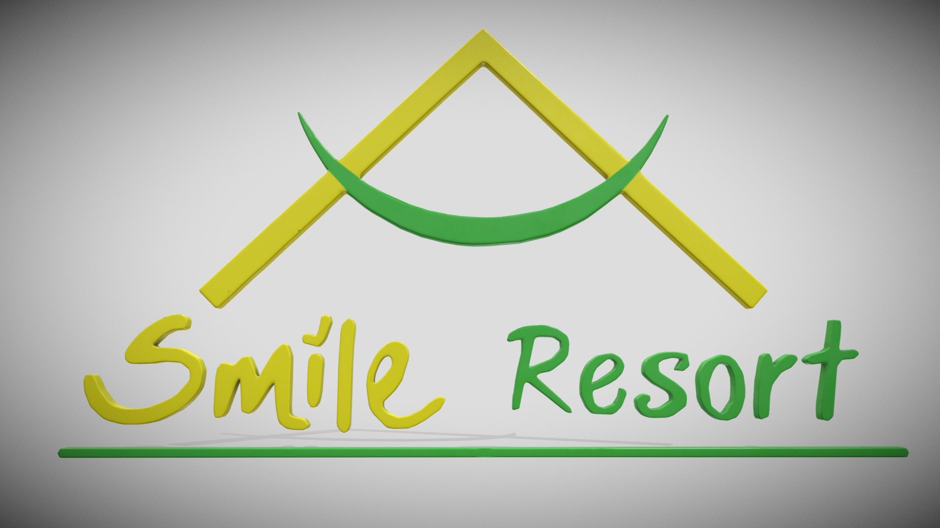 Logo Smile Resort 3d model