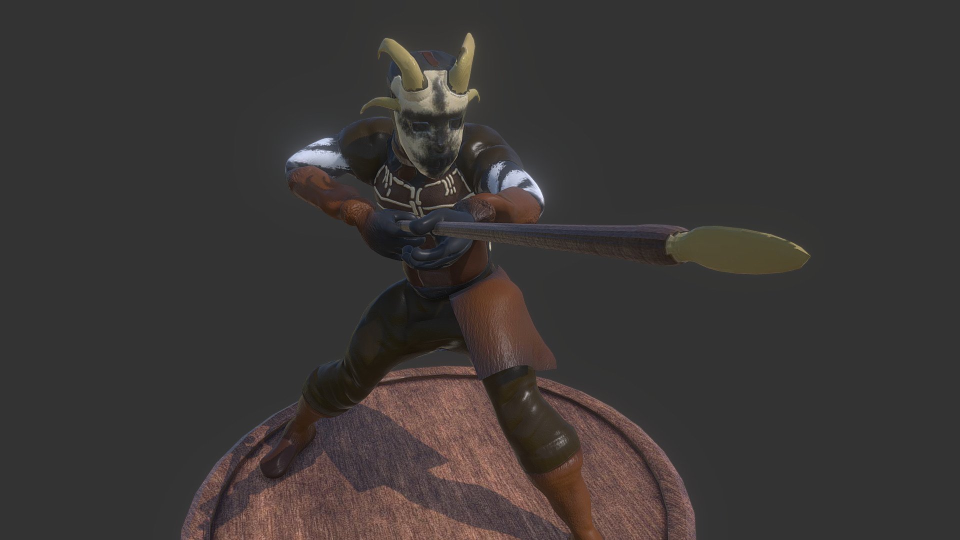 Tribal Bone Warrior 3d model