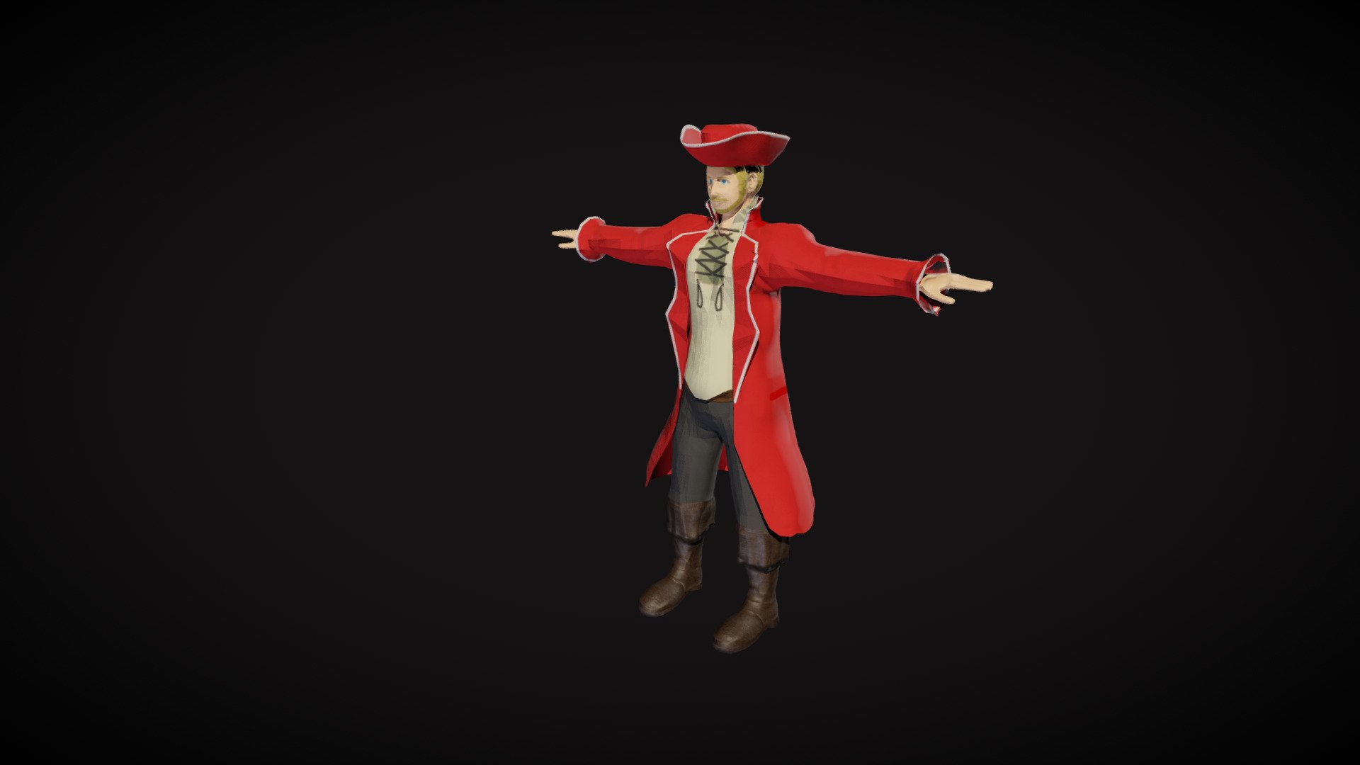 Sea Naval Officer 3d model