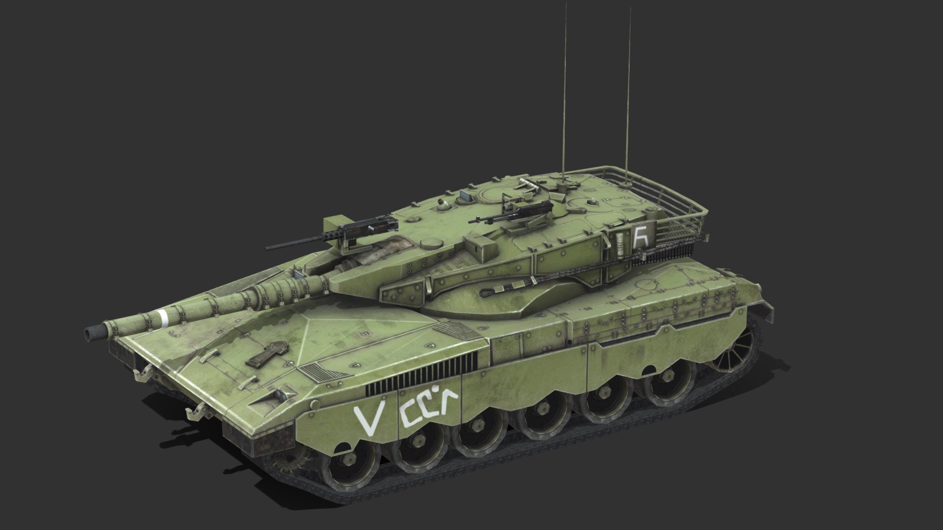 Merkava II 3d model