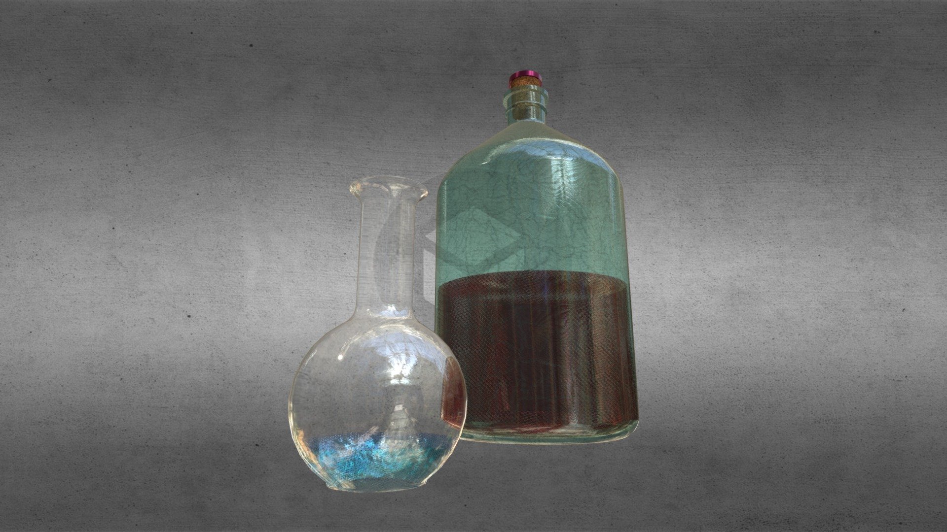 Bottles | Download = Like please 3d model