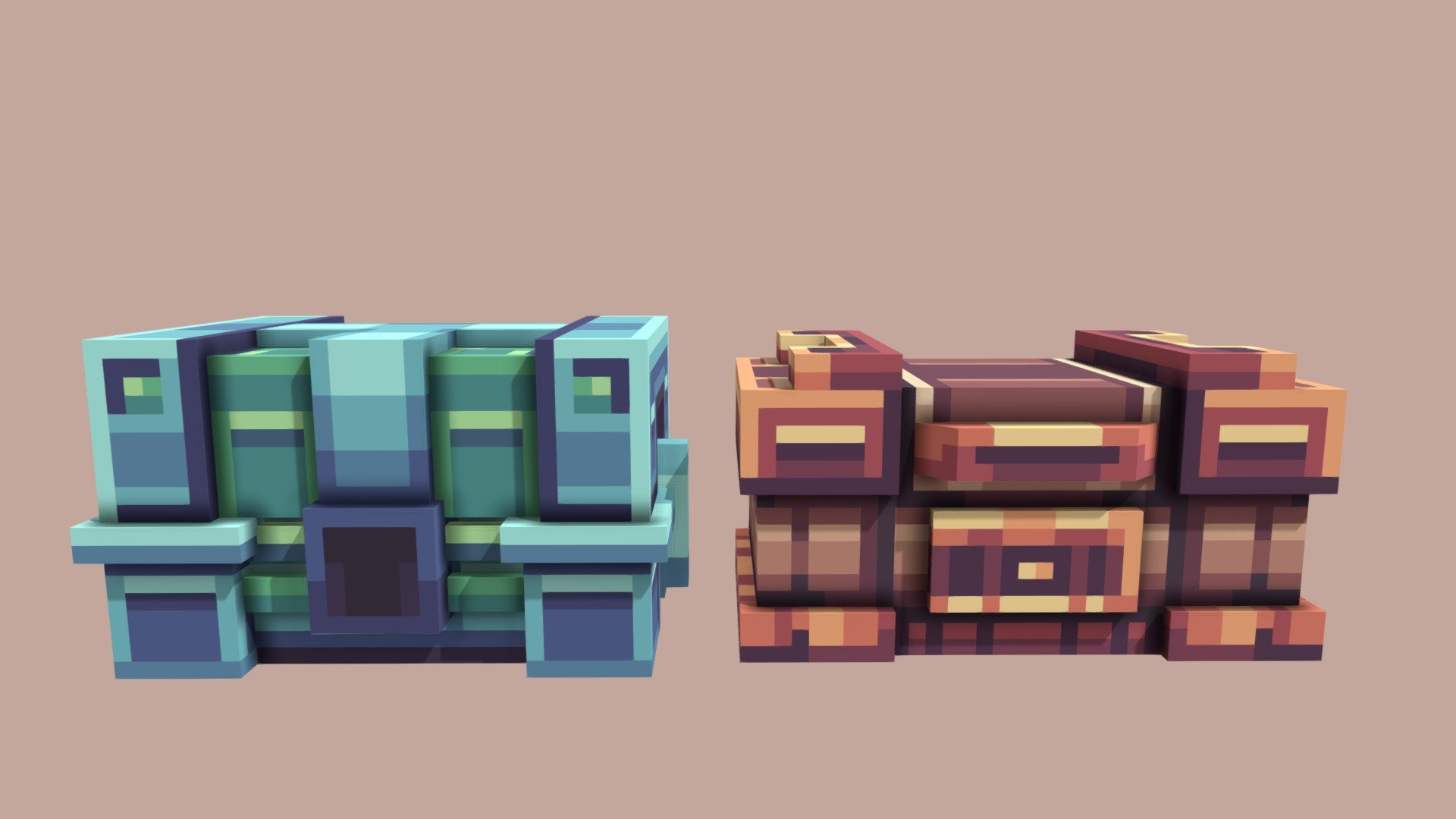 Sci fi Crates 3d model