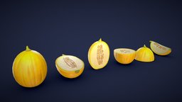 Stylized Honeydew Melon