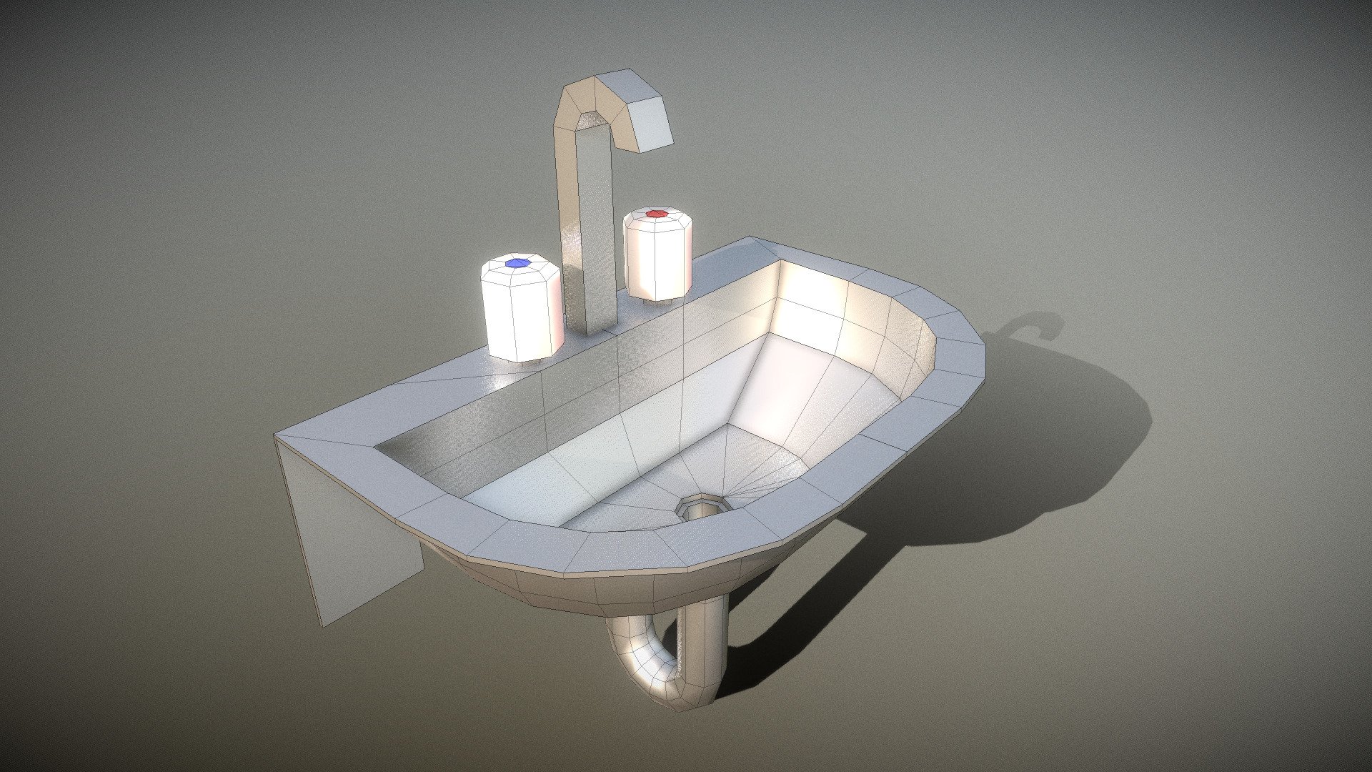 Low-Poly Sink 3d model