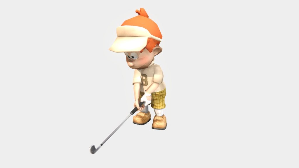 Boule golfer 3d model