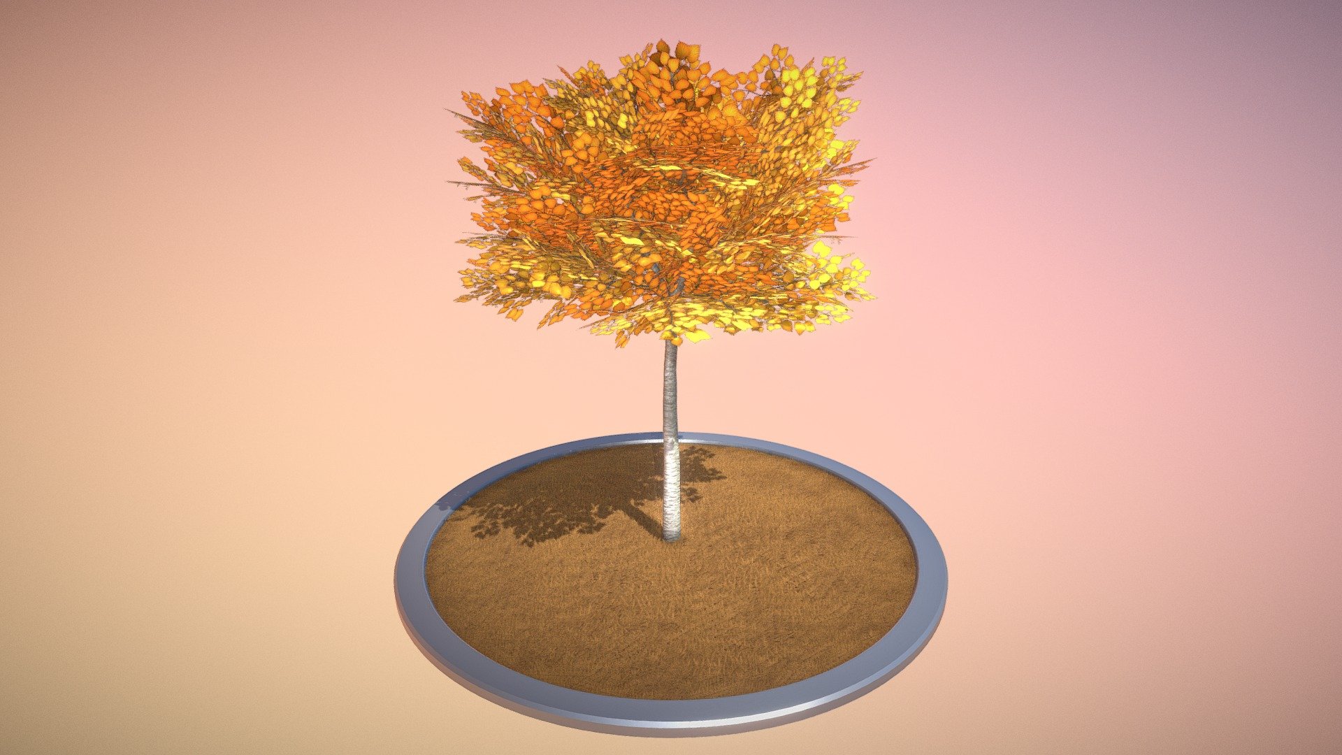 Linde 4 Meter Herbst 3d model