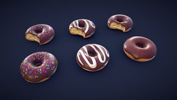 Stylized Chocolate Donuts