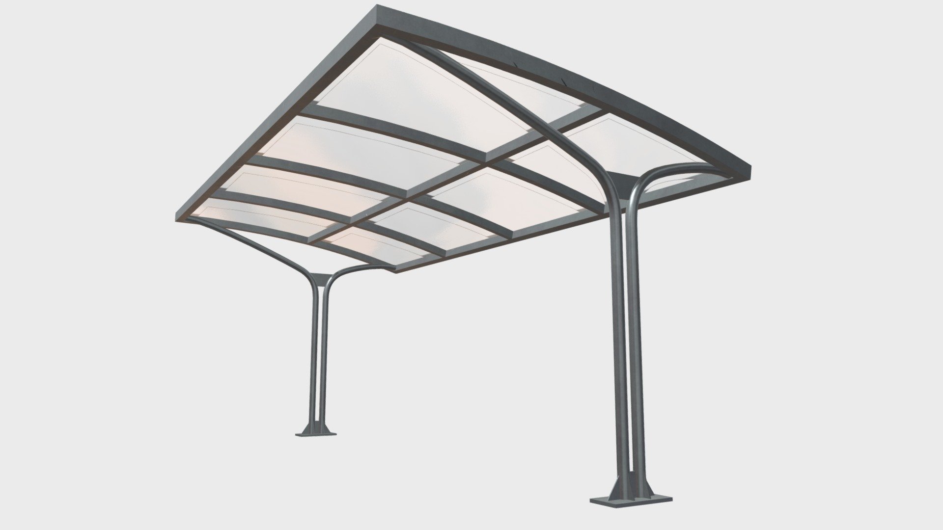 Outdoor shelter 1 3d model