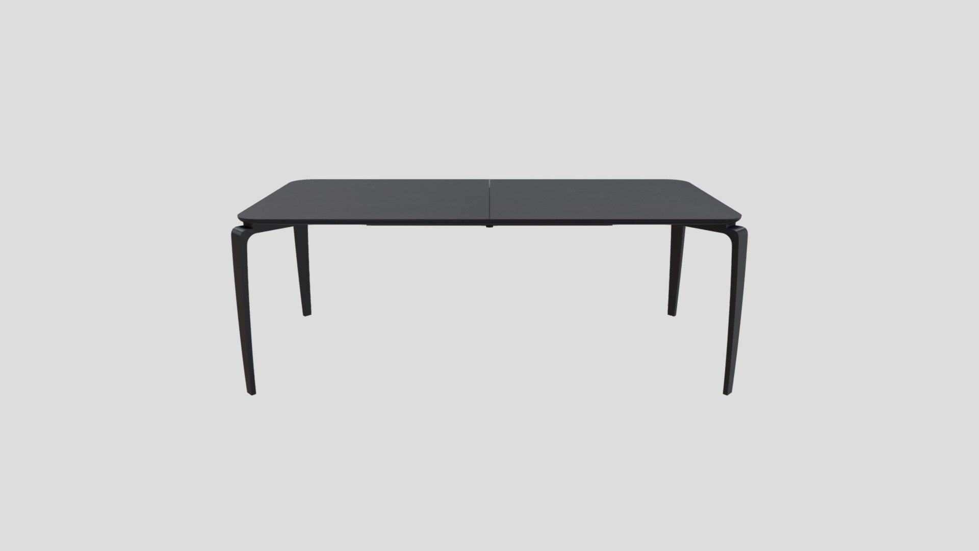 North dining table black 3d model