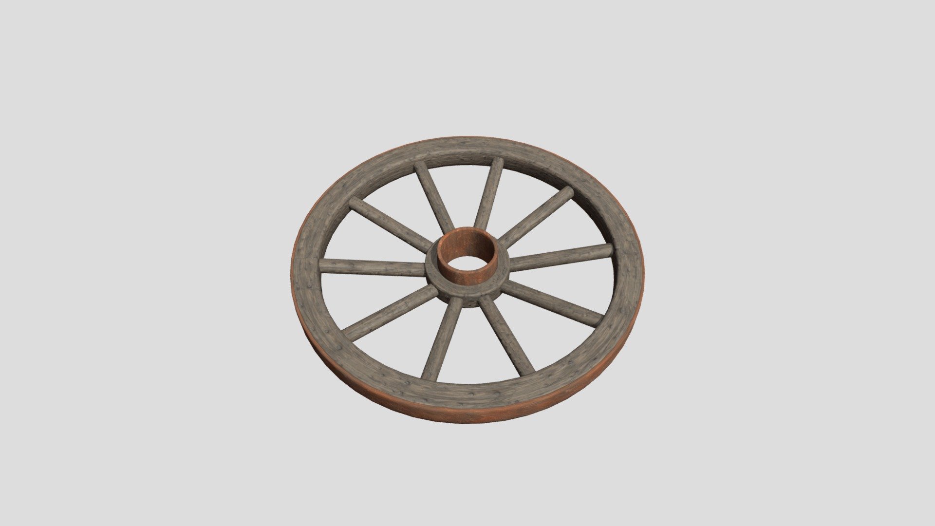 Cart Wheel 3d model