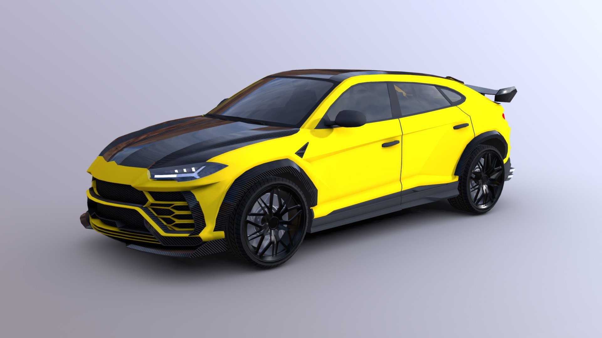 Lamborgini Urus LowPoly 3d model