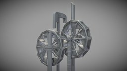 Water Wheels Fountain (WIP-2)