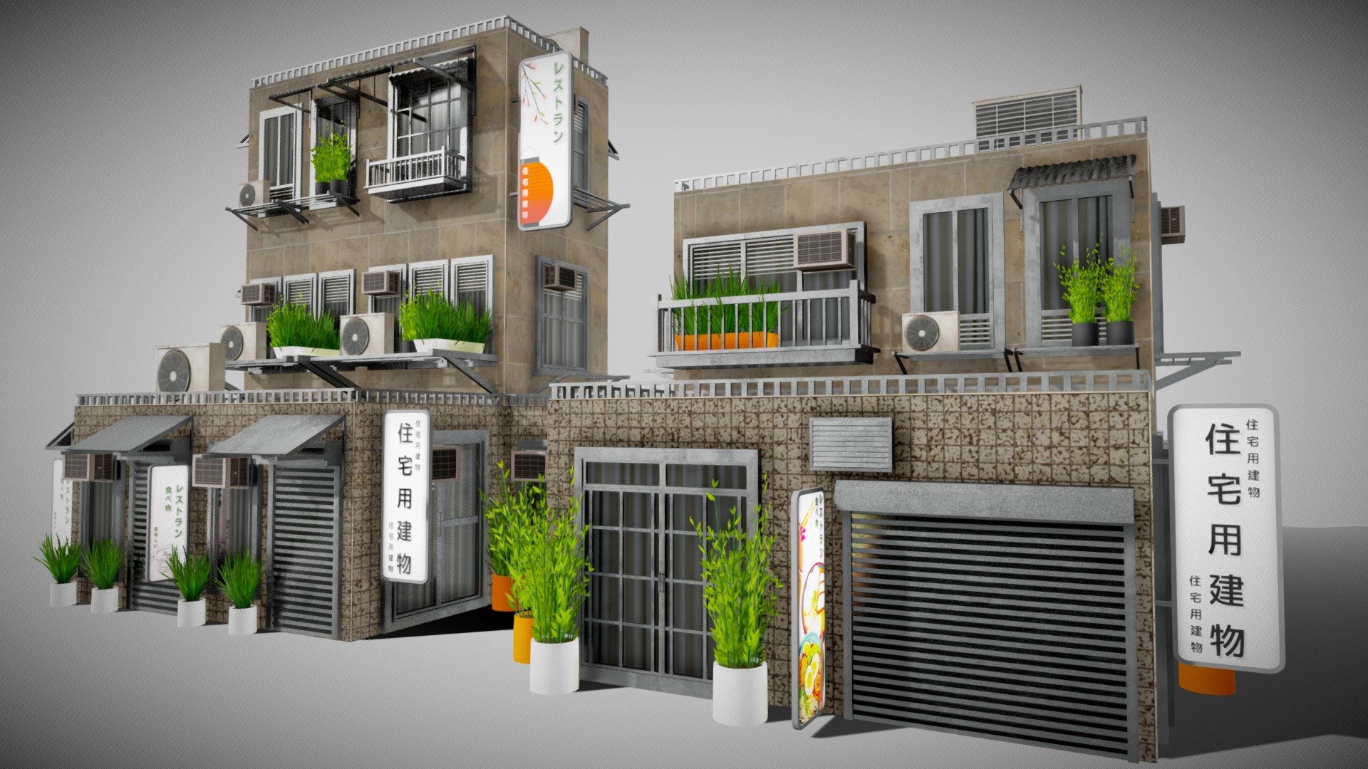 Asian Building 3d model