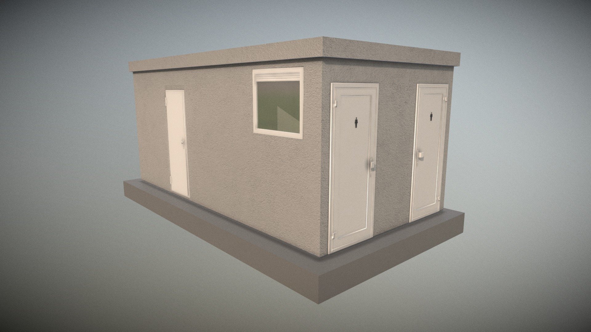 Low-poly break room (Version 2) 3d model