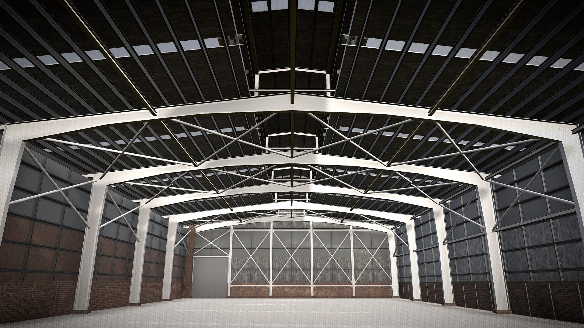 Industrial building 2302 3d model