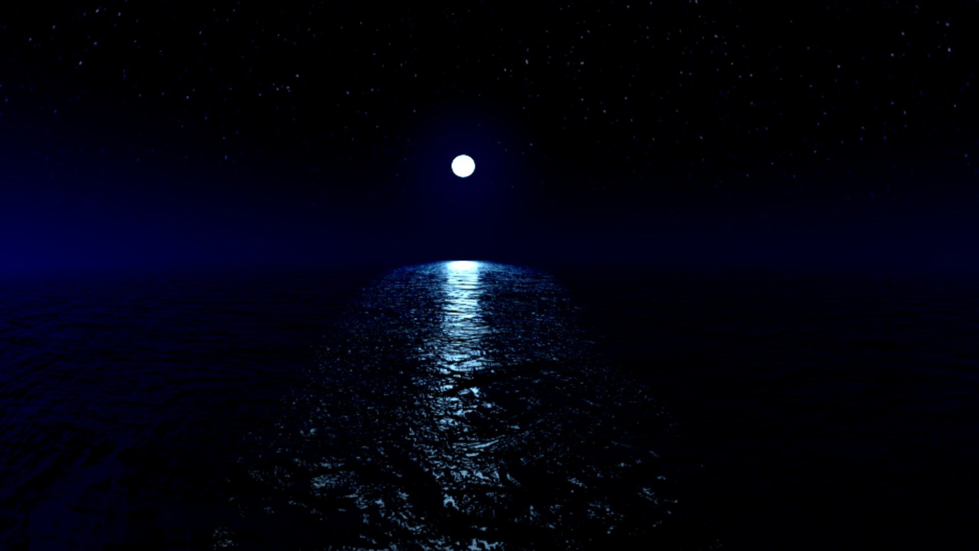 Ocean Night Sky 3d model