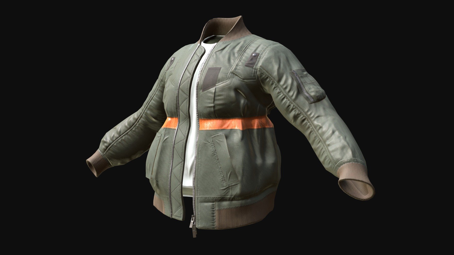 Bomber Jacket 3d model