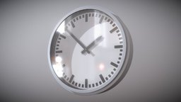 Train Station Clock (High-Poly)