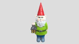 Sculpture 3D Cartoon Santa Claus