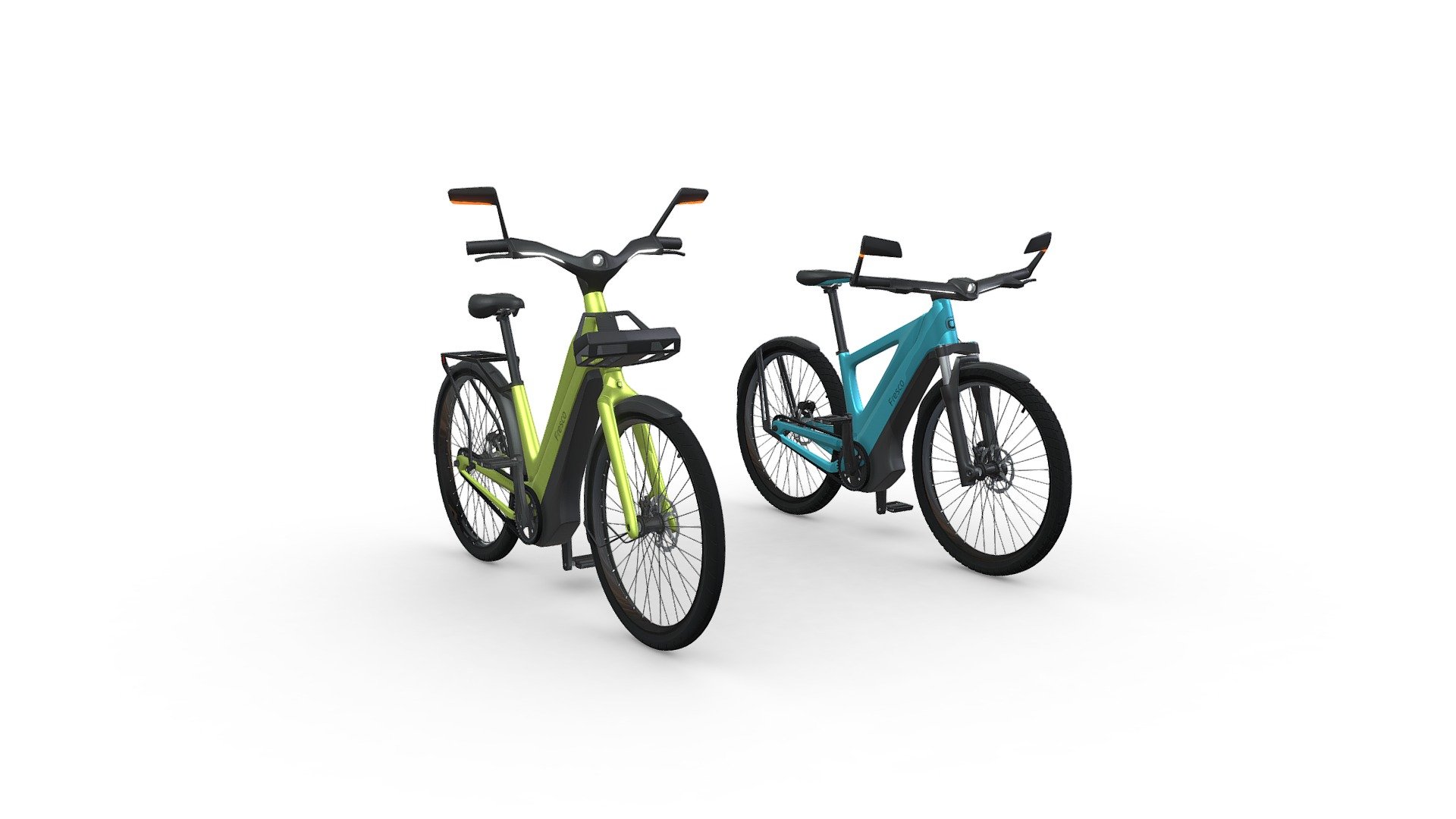 Fresco AR City e-bike + e-MTB 3d model