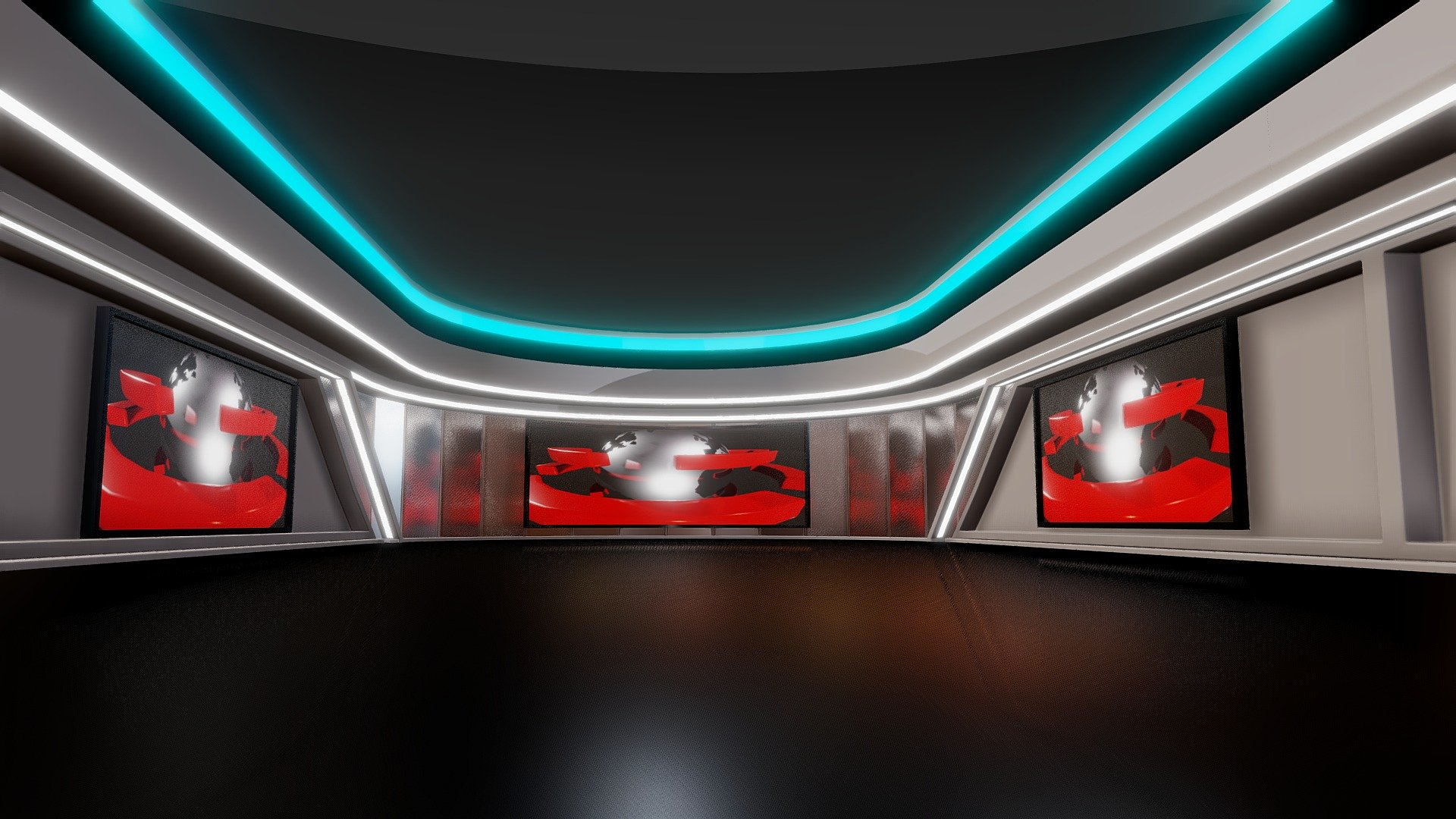 News Studio Prime 3d model