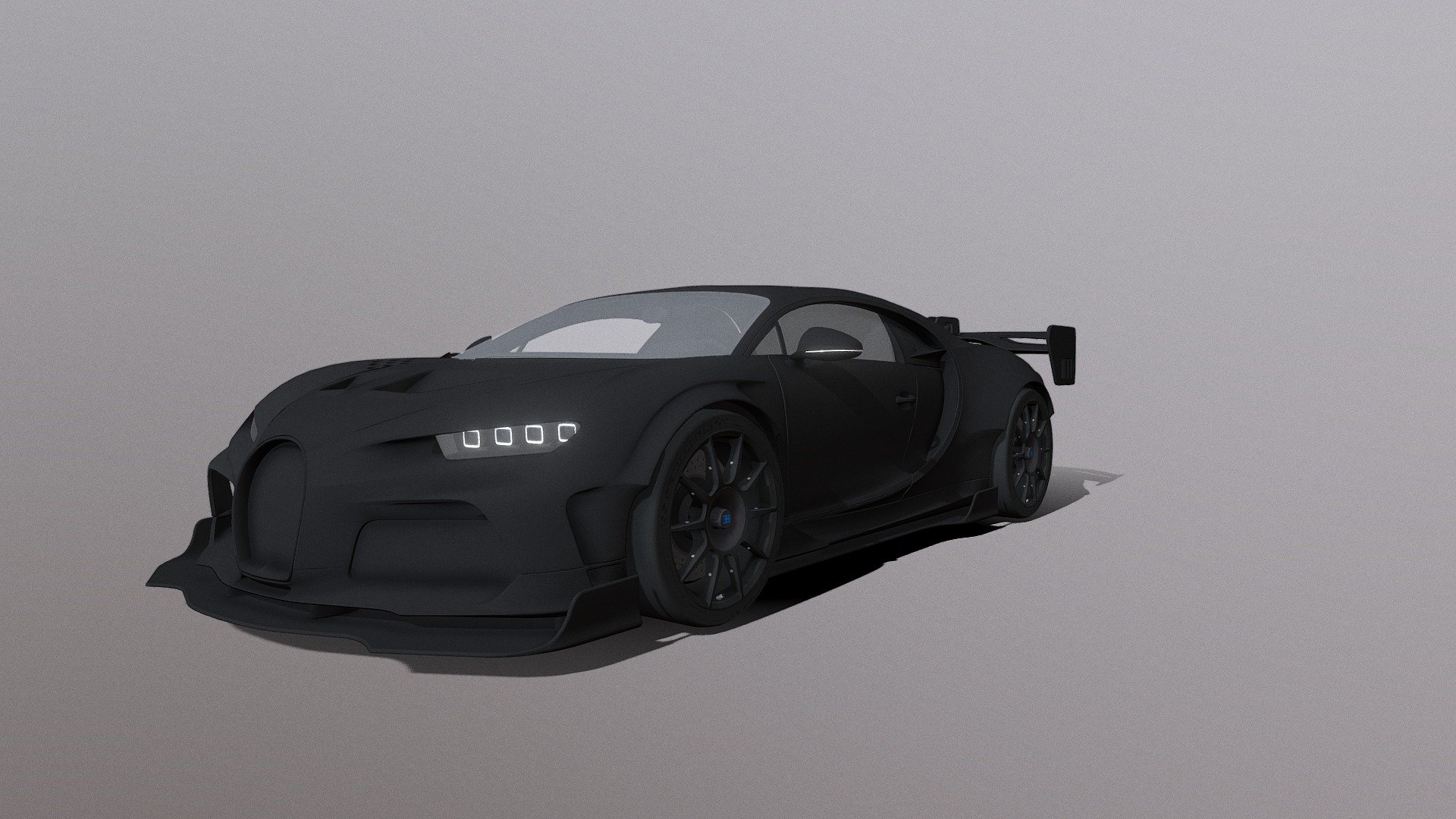 Bugatti Chiron Wide Body Kit Crew 3d model