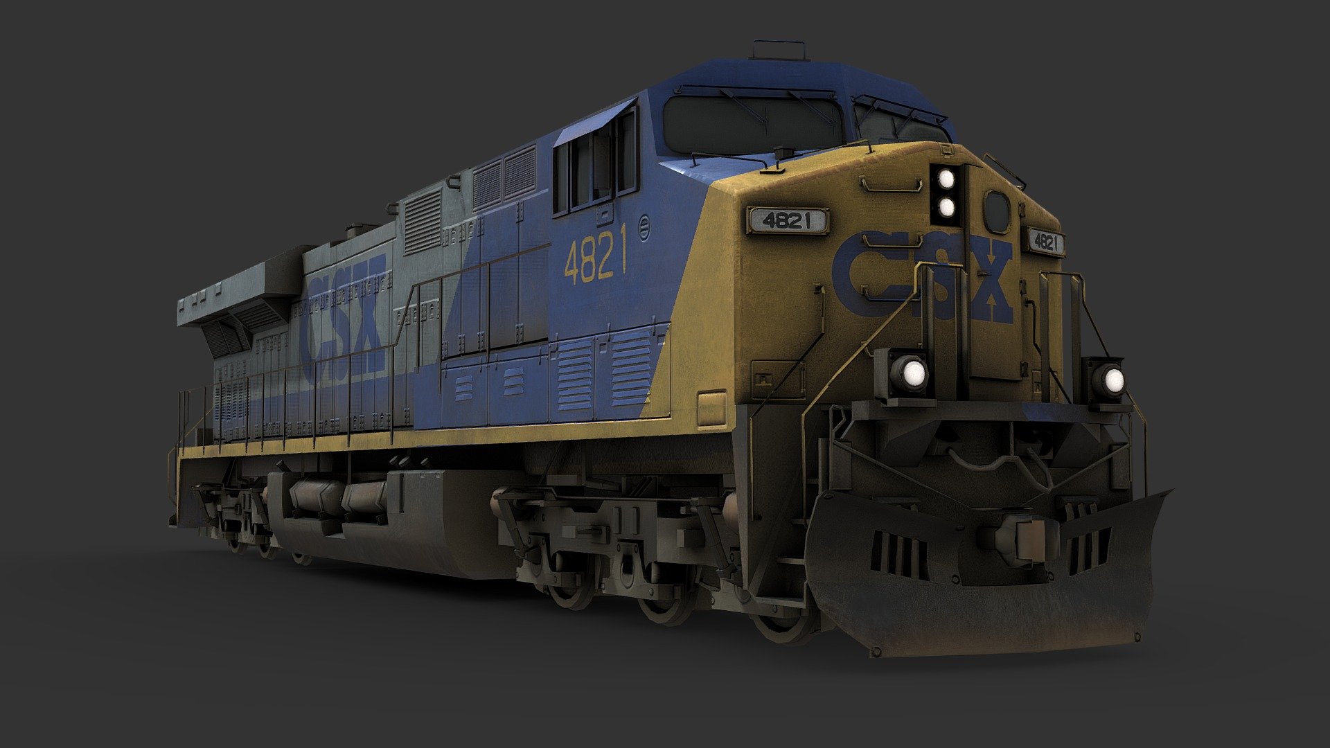 Diesel Locomotive 3d model