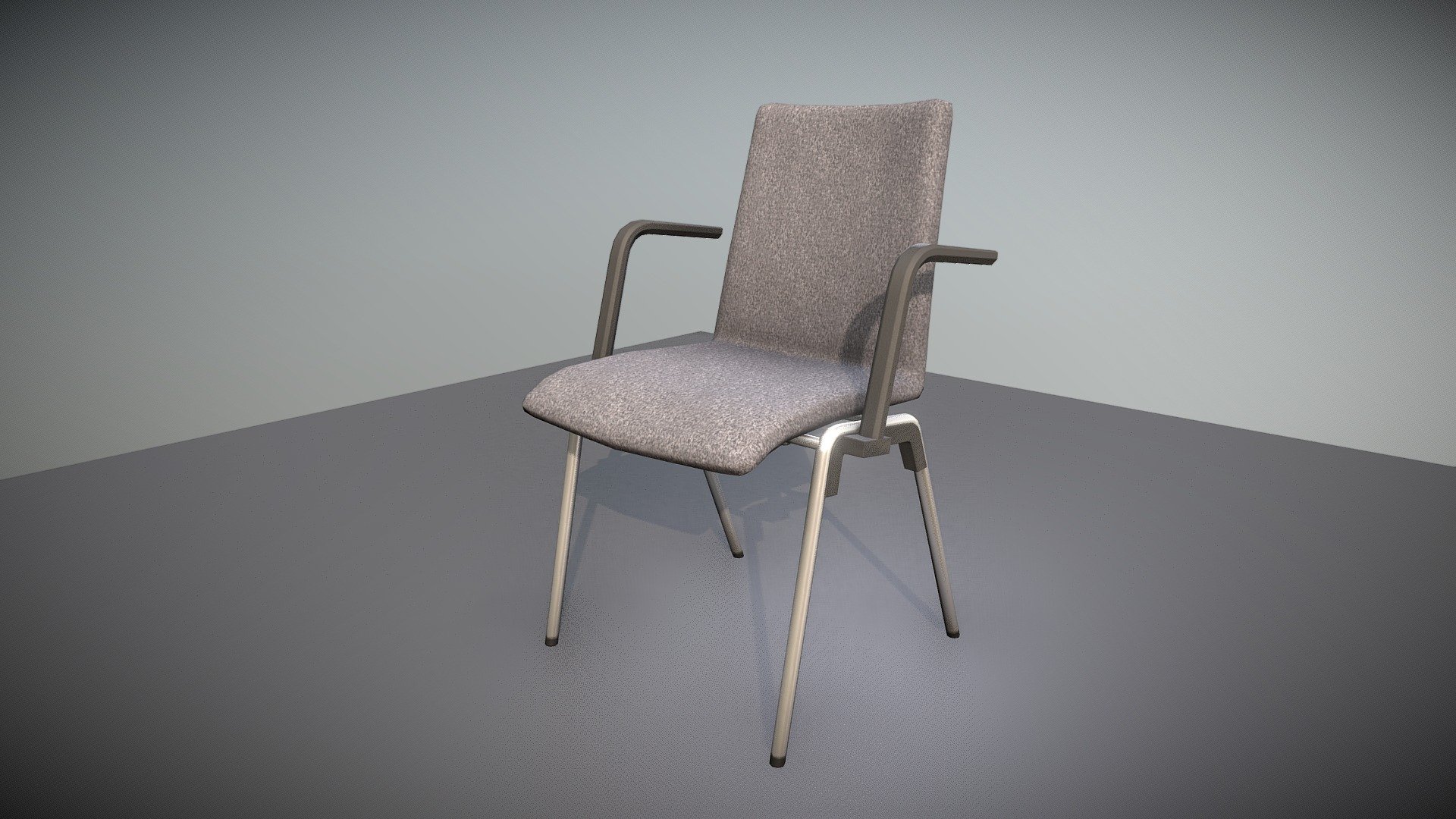 Chair (2) (Low-Poly Textured Version) 3d model