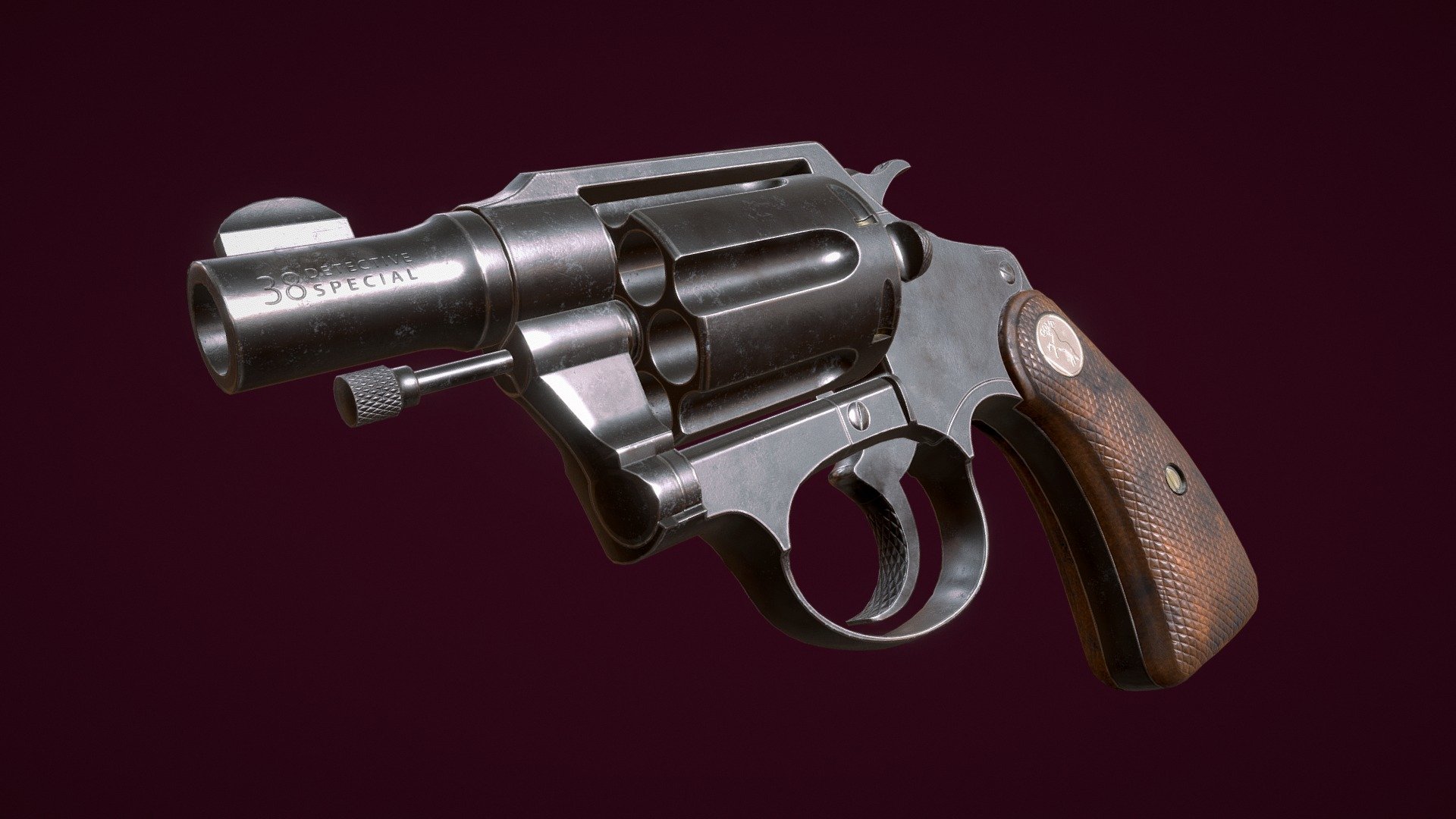 Colt .38 Detective Special 3d model