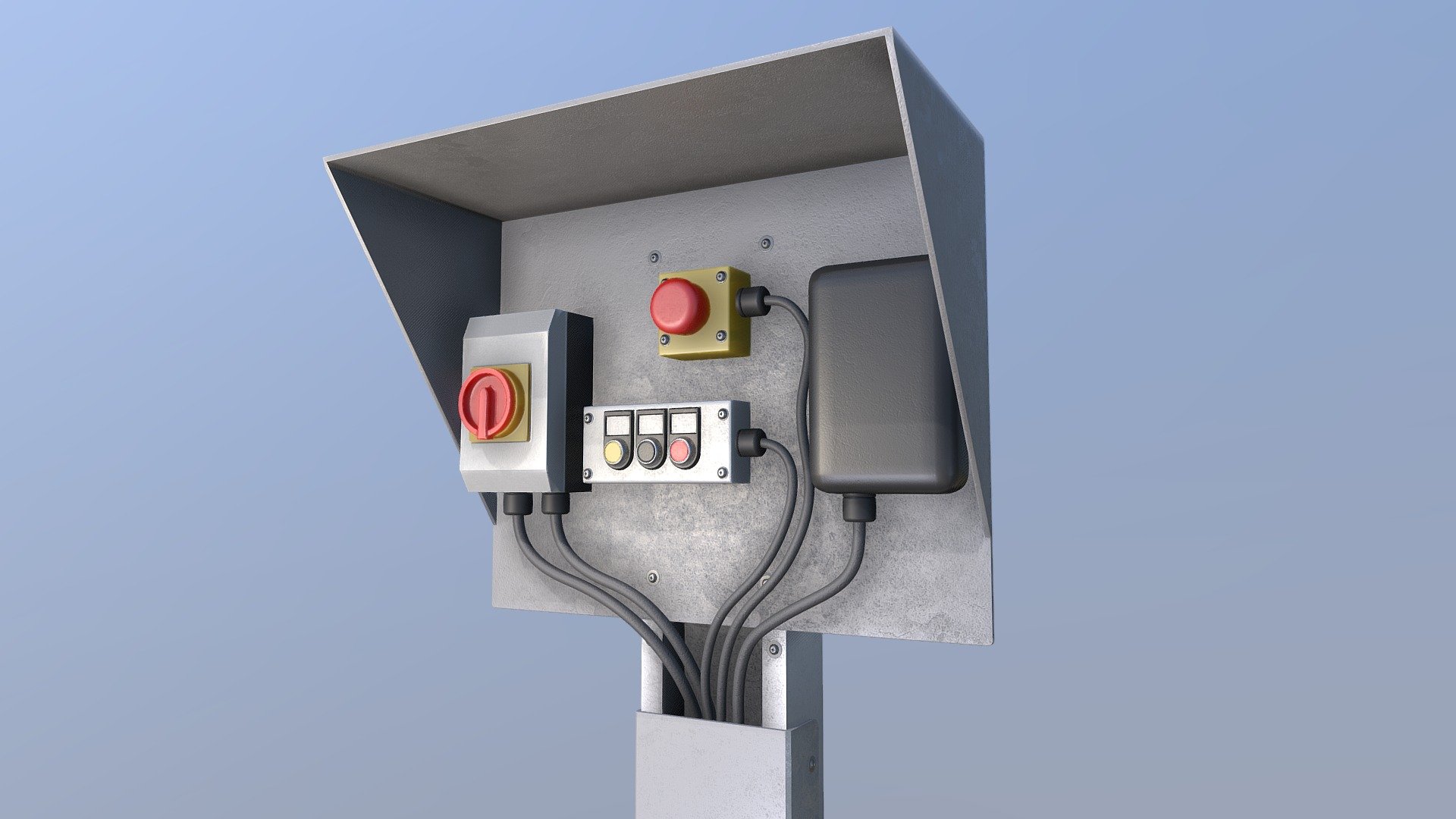 Control Element 5 (High-Poly) 3d model