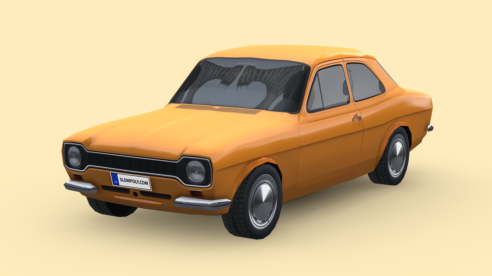 Ford Escort RS1600 1970 3d model