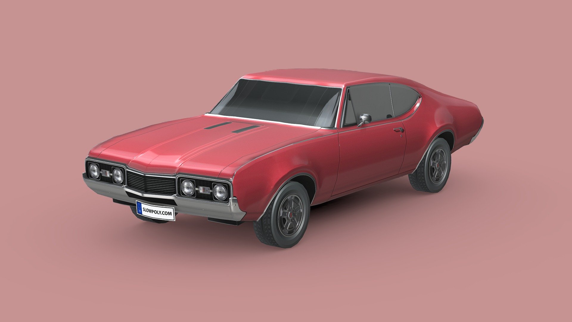 Oldsmobile Cutlass 442 1966 3d model