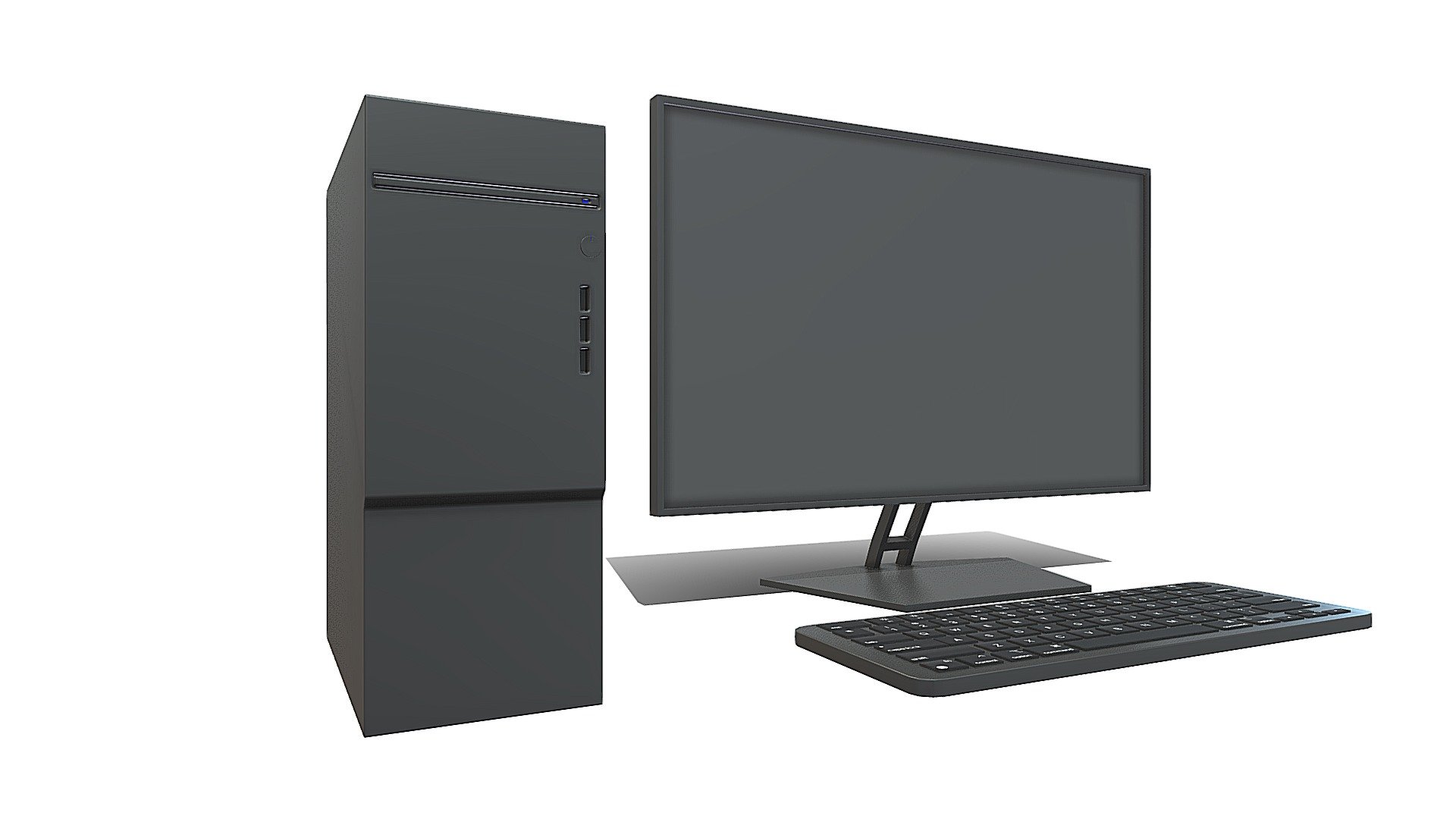 Desktop PC 3d model