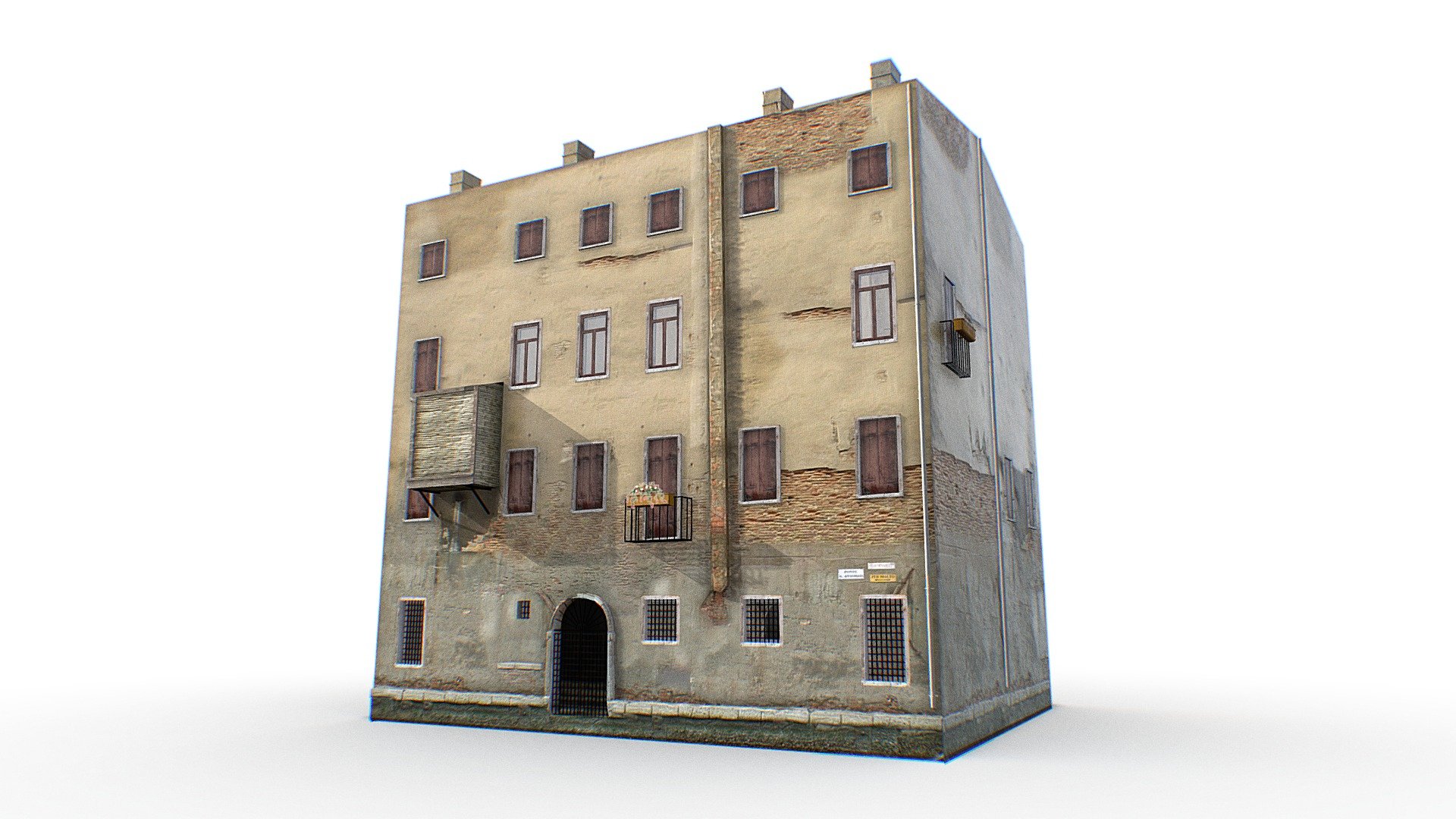 Old Italian Building 3d model