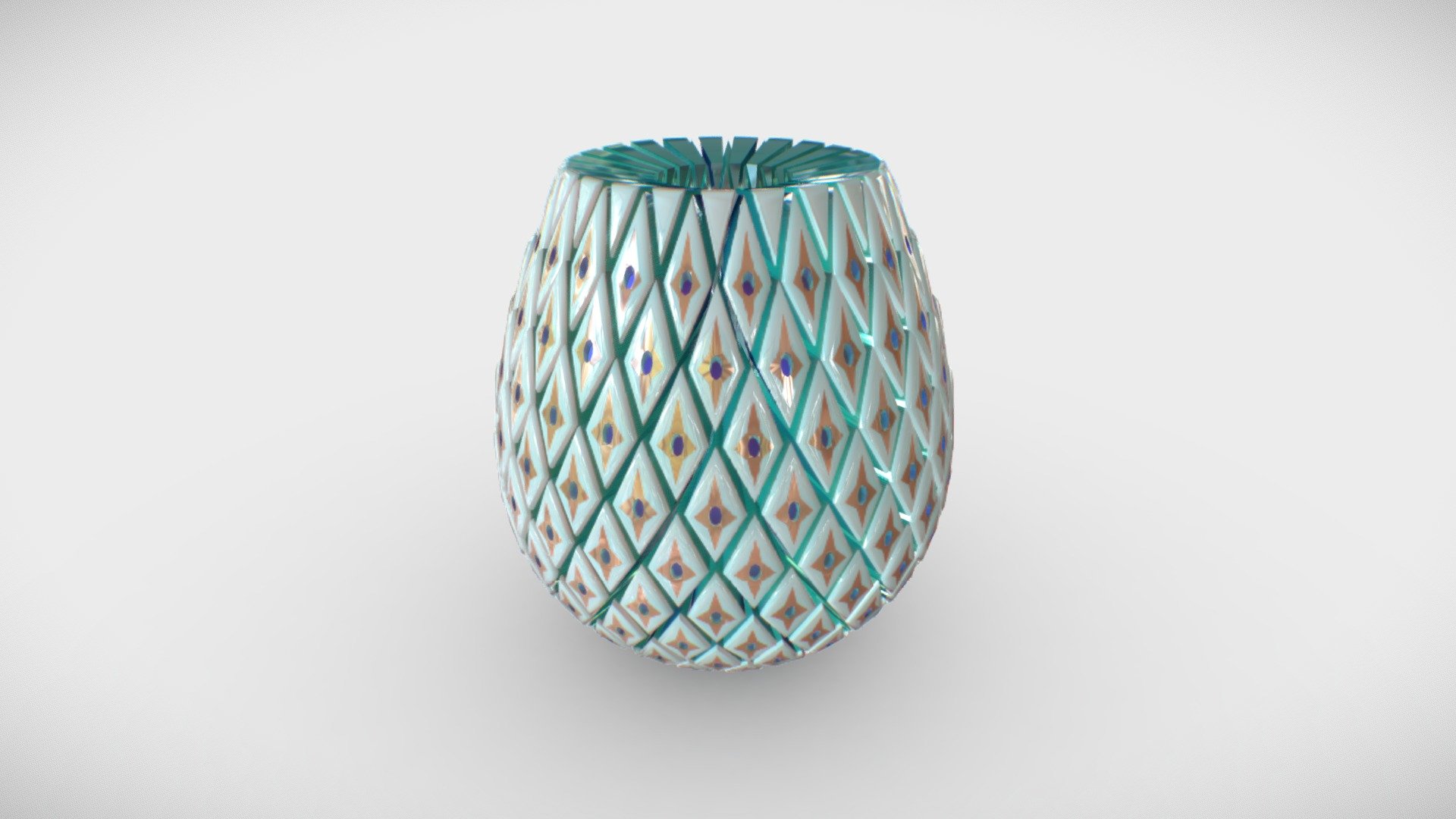 Vase "Pineaplle" Please like if you download it 3d model