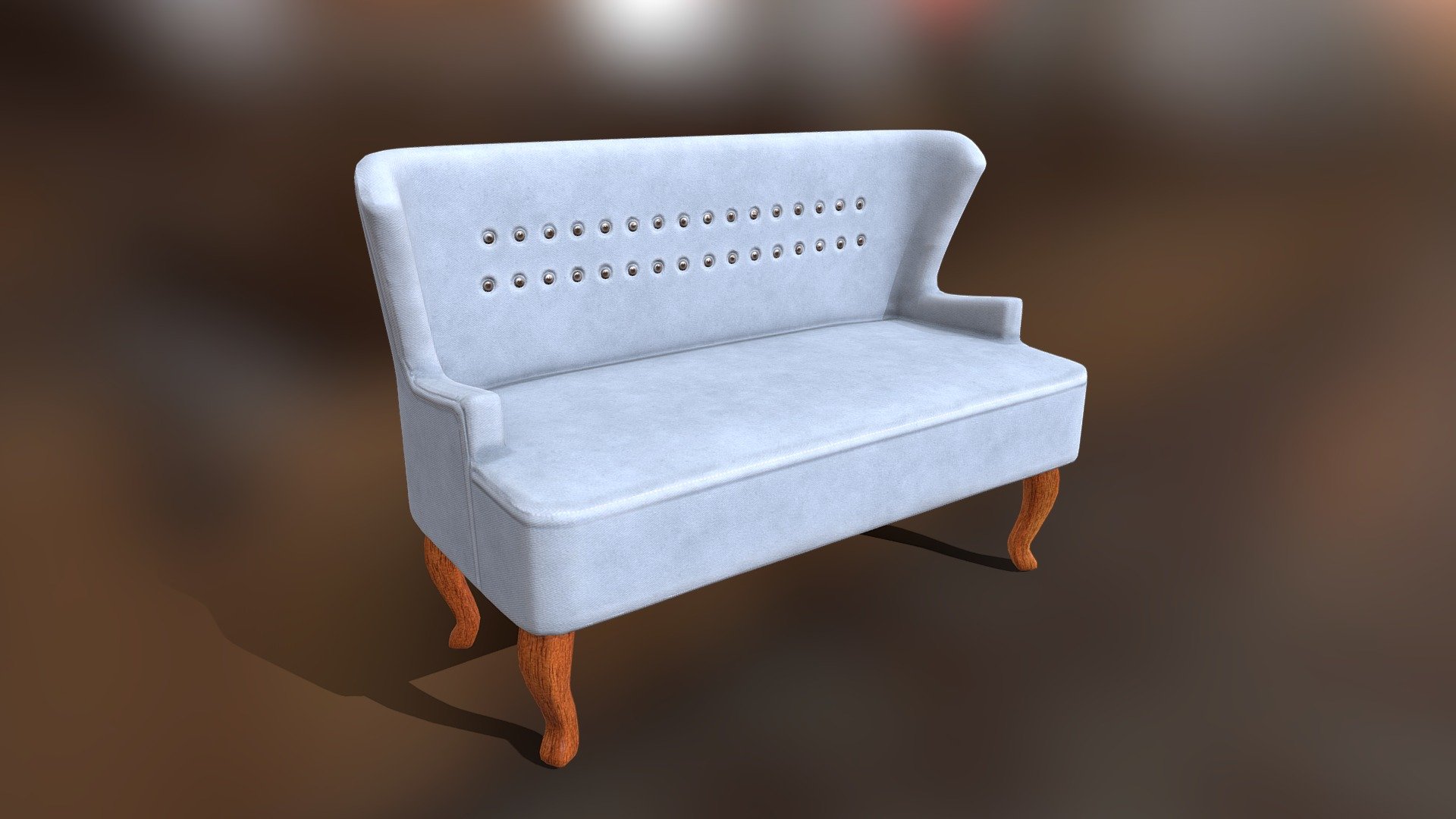 Dahlia couch 1400 by 860 mm 3d model