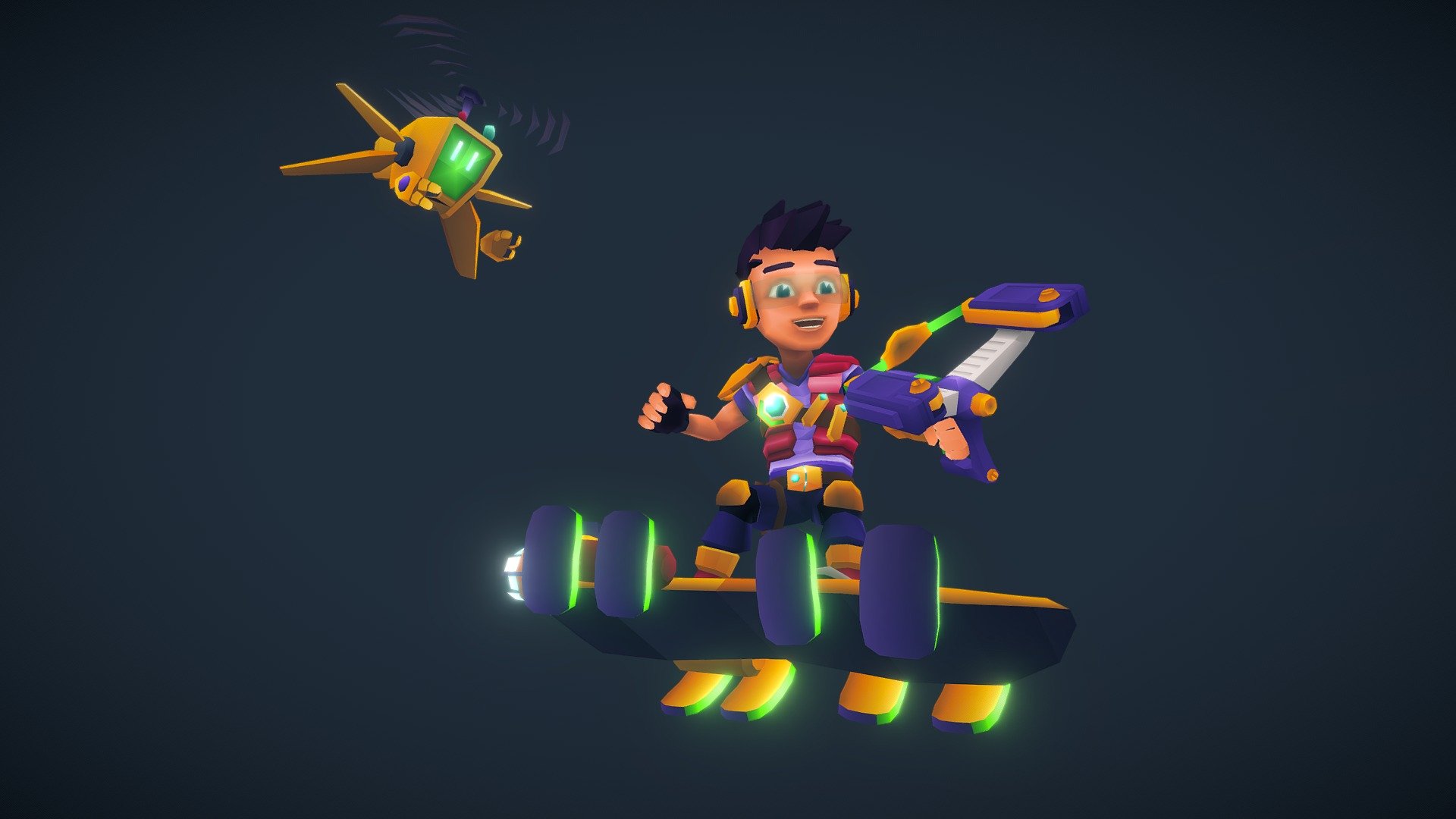 Candy Patrol: Marvin and DR-ONE 3d model