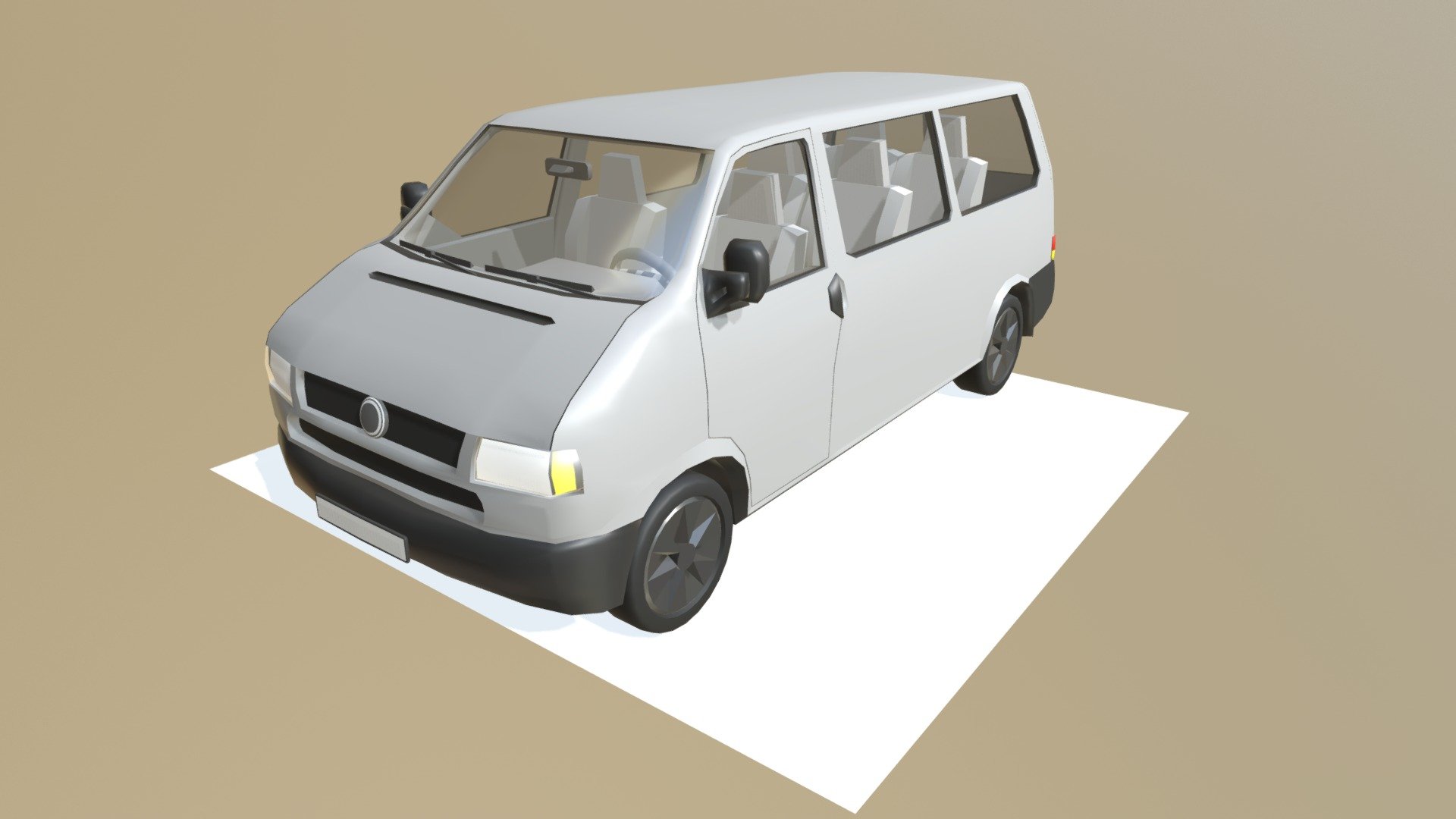 Fahrzeugtyp Bus Shuttle 3d model