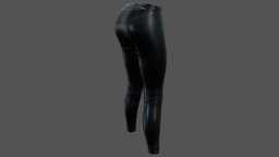 Female Shiny Thight Leather Pants