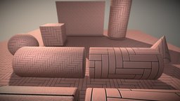 Cobblestone 13 (Fishbone) Texture Set (33)